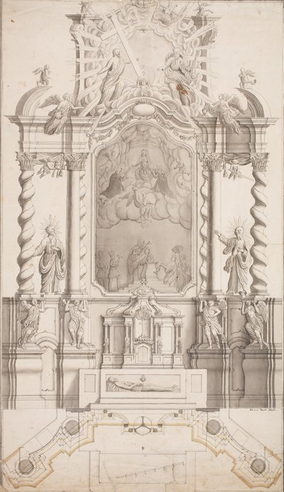 Design for a Baroque High Altar by Simon Hueter