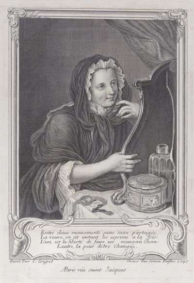 The Coquettish Widow by Simon Nicolas Duflos