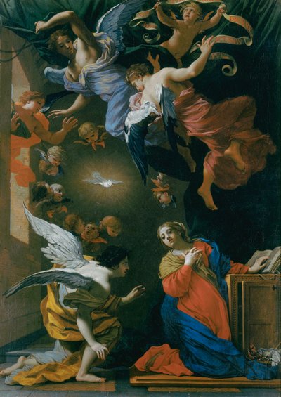 Annunciation by Simon Vouet