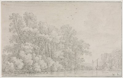 River Landscape by Simon de Vlieger