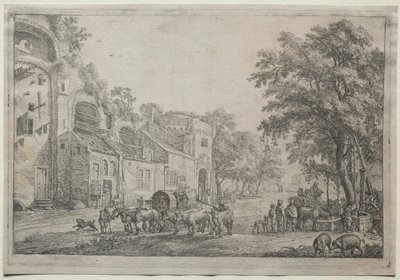The Approach to a Village by Simon de Vlieger