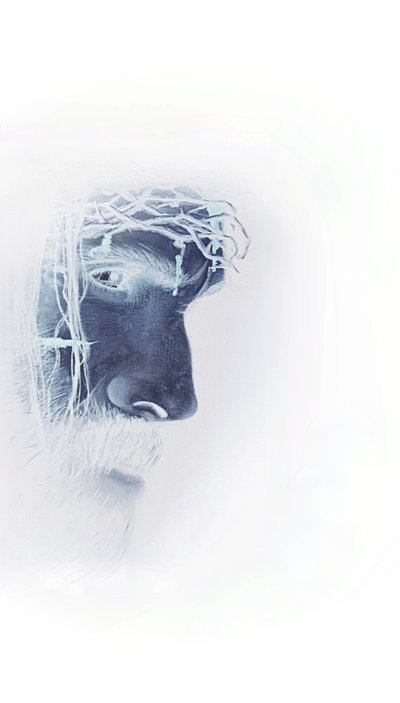 Jesus with Crown of Thorns by Simone Amon