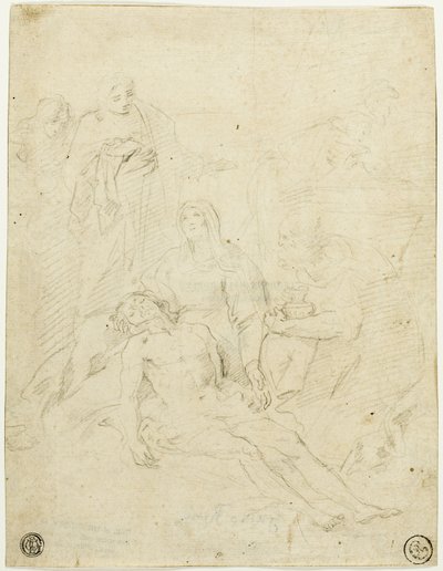 Pieta by Simone Cantarini