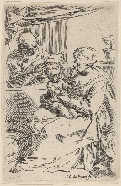 The Holy Family by Simone Cantarini