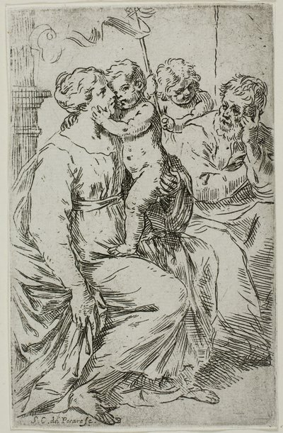 The Holy Family by Simone Cantarini