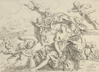 The Rape of Europa by Simone Cantarini