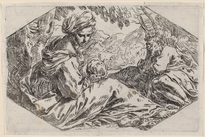 The Rest on the Flight into Egypt by Simone Cantarini