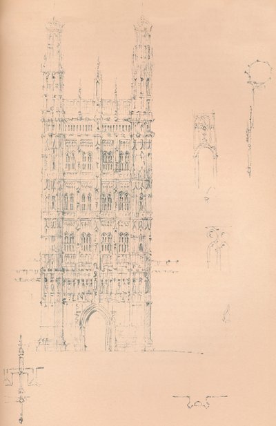 Victoria Tower, Westminster by Sir Charles Barry