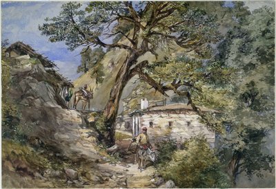 Landour, Mussoorie, 1869 by Sir Charles Walters DOyly