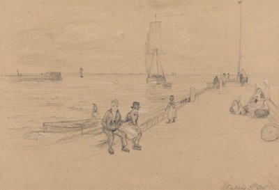 On the Pier, Calais by Sir David Wilkie
