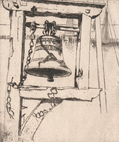 The Dijk Bell, Volendam by Sir Frank Short