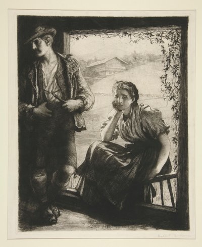 The First Quarrel by Sir Hubert von Herkomer