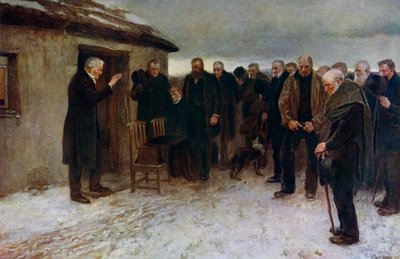 A Highland Funeral by James Guthrie