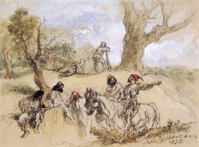 Banditti, 1873 by Sir John Gilbert