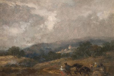 Landscape Sketch, 1877 by Sir John Gilbert