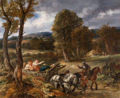 The Baggage Wagon by Sir John Gilbert