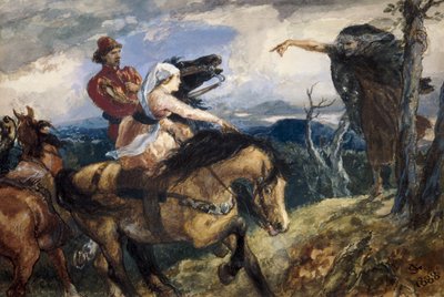 The Witch - a study by Sir John Gilbert