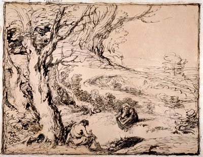 Timon and Apemantus, 1883 by Sir John Gilbert