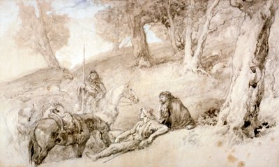 Warriors Resting by Sir John Gilbert