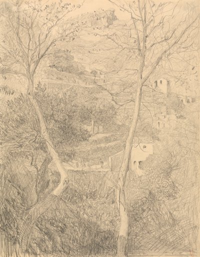 Town on a Hillside by Sir William Blake Richmond