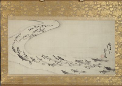 School of Fish by Soga Shohaku