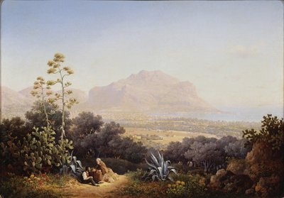 View of Palermo by Sokrat Maximovich Vorobyev