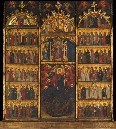 The Trinity Adored by All Saints by Spanish Painter