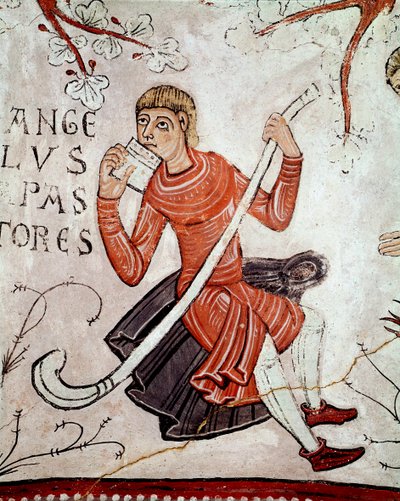 Annunciation to the shepherds (detail) by Spanish School