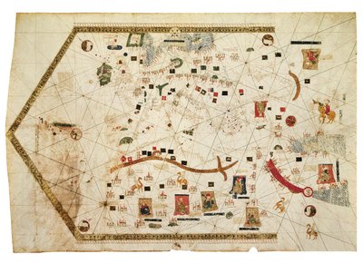 Portolan Chart of Gabriel de Vallseca by Spanish School