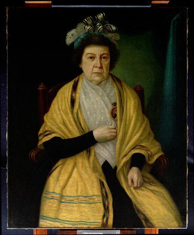 Portrait of an Old Woman by Spanish School