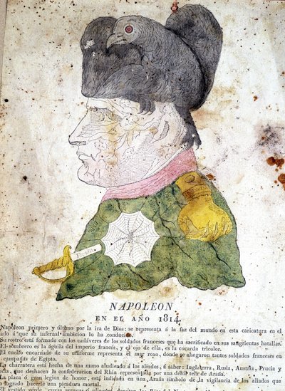 Spanish Cartoon by Napoleon 1st by Spanish School