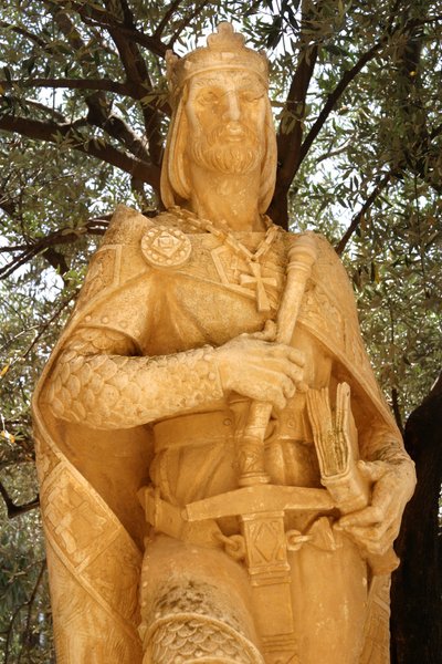Statue of Alfonso X (1221-84) The Wise by Spanish School
