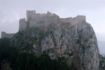 View of Loarre castle by Spanish School