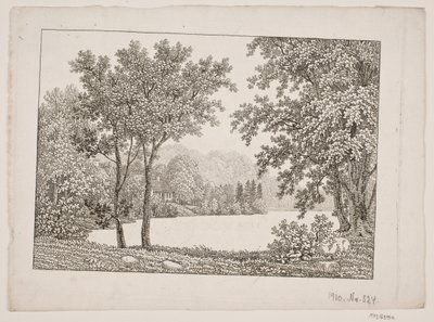 Landscape with Lake by Søren Henrik Petersen