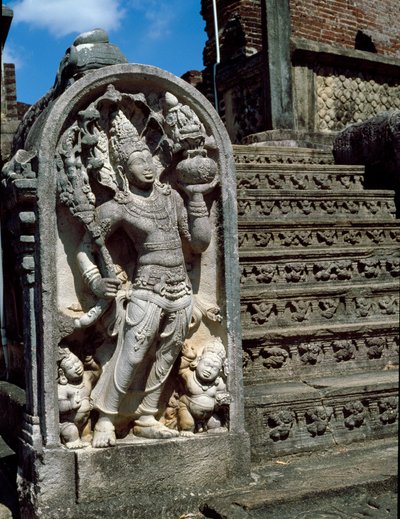 Entrance of the Buddhist Temple by Sri Lankan