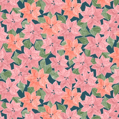 Poinsettia Pattern by Stacy Hsu