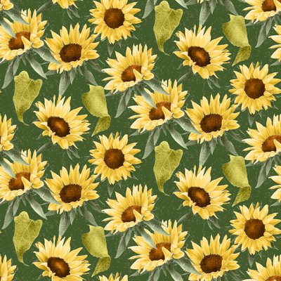 Sunflowers Pattern, 2020 by Stacy Hsu
