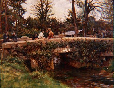 Relubbus Bridge by Stanhope Alexander Forbes