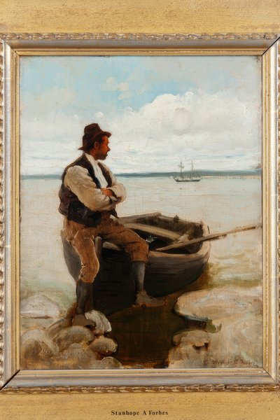 Ferryman at Flushing by Stanhope Forbes