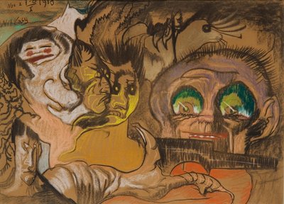 Composition Green Eye by Stanislaw Ignacy Witkiewicz