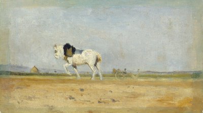 A Plow Horse in a Field by Stanislas Lepine