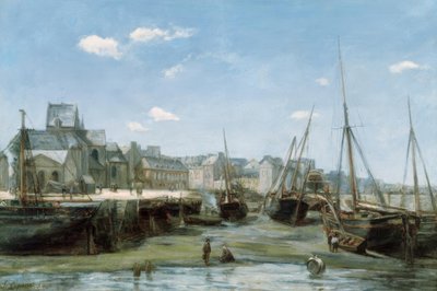 Port at Low Tide by Stanislas Lepine