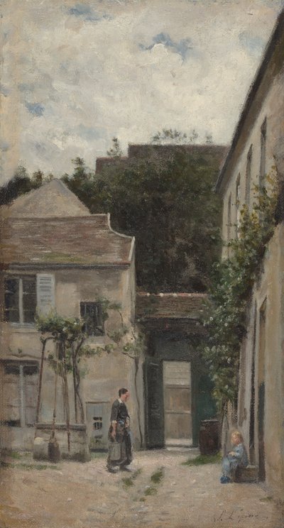 The Courtyard by Stanislas Lepine