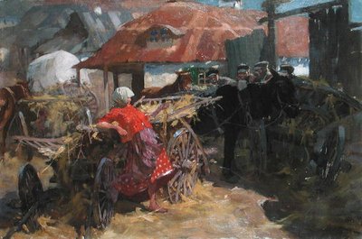 Flirt at the Market by Stanislaw Bohusz Sistrzencewicz
