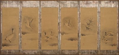 Wild geese, Momoyama or Edo period by Sôtatsu