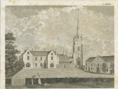 Clifton Campville Church (engraving), nd [c 1790] by Stebbing Shaw