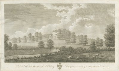 Somerford Hall (engraving) by Stebbing Shaw