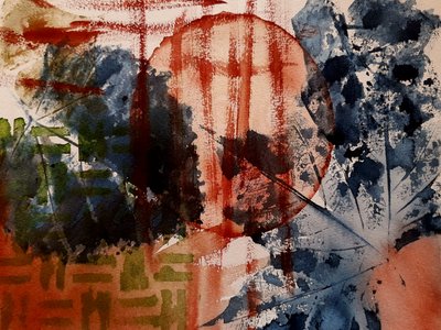 Experiment with Leaves - No. 3 by Steegs Art Karin