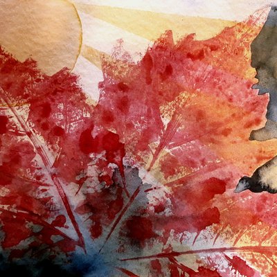 Experiment with Leaves - No. 4 by Steegs Art Karin