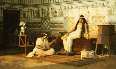 An Egyptian Interior by Stefan Vladislavovich Bakalowicz